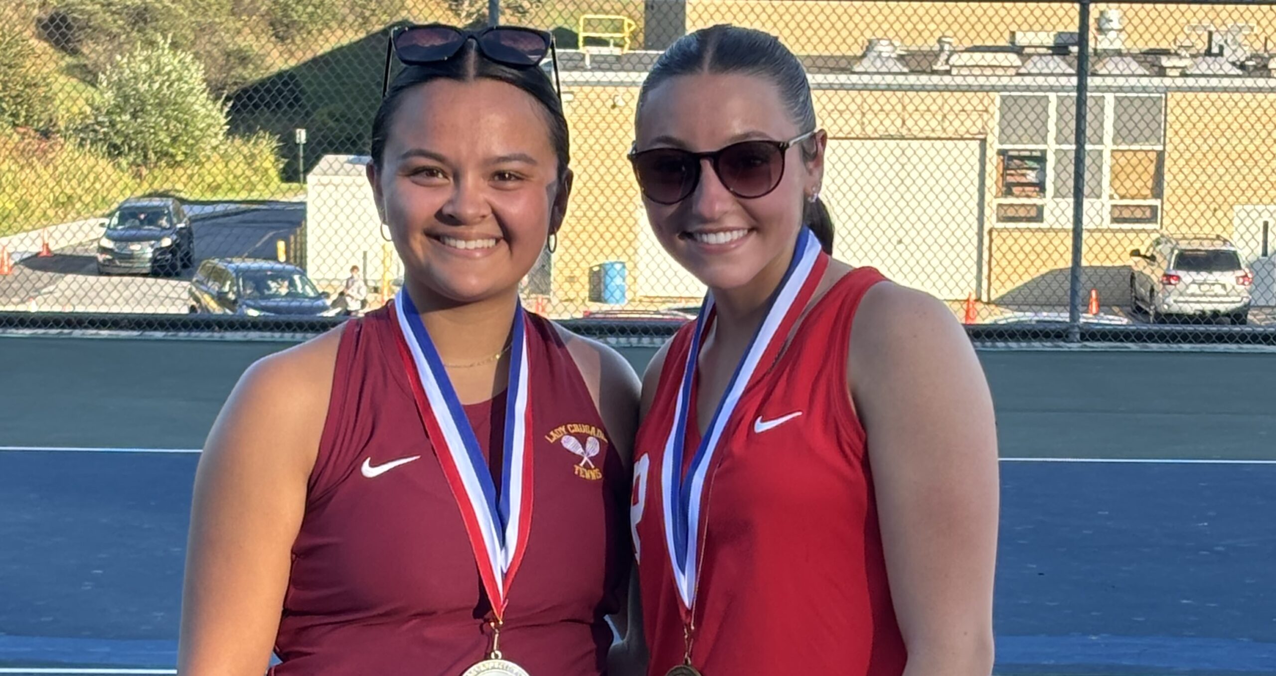 D9 Singles Champ Olivia Toven and Runner-up Anna Biondi - 2025 reducded size